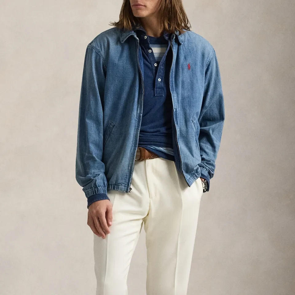 Jackets|Coats|Polo Ralph Lauren Bayport Denim Bomber Jacket - S