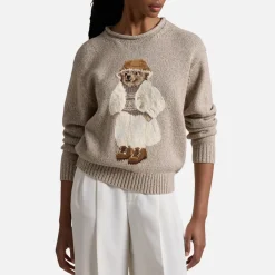 Knitwear|Dr. Martens Polo Ralph Lauren Bear Intarsia Cotton-Knit Pullover - L
