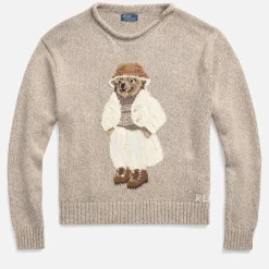 Knitwear|Dr. Martens Polo Ralph Lauren Bear Intarsia Cotton-Knit Pullover - L