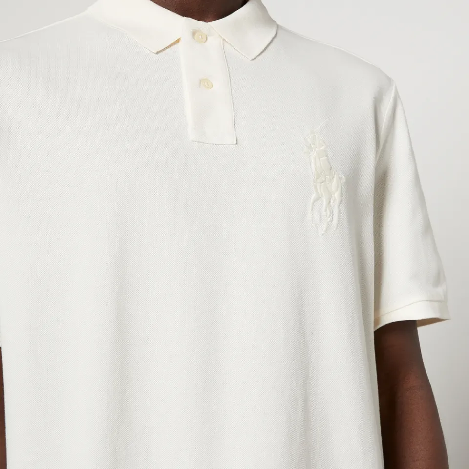 Polo Shirts|Polo Ralph Lauren Big Pony Embroidered Cotton-Piqué Polo Shirt - M