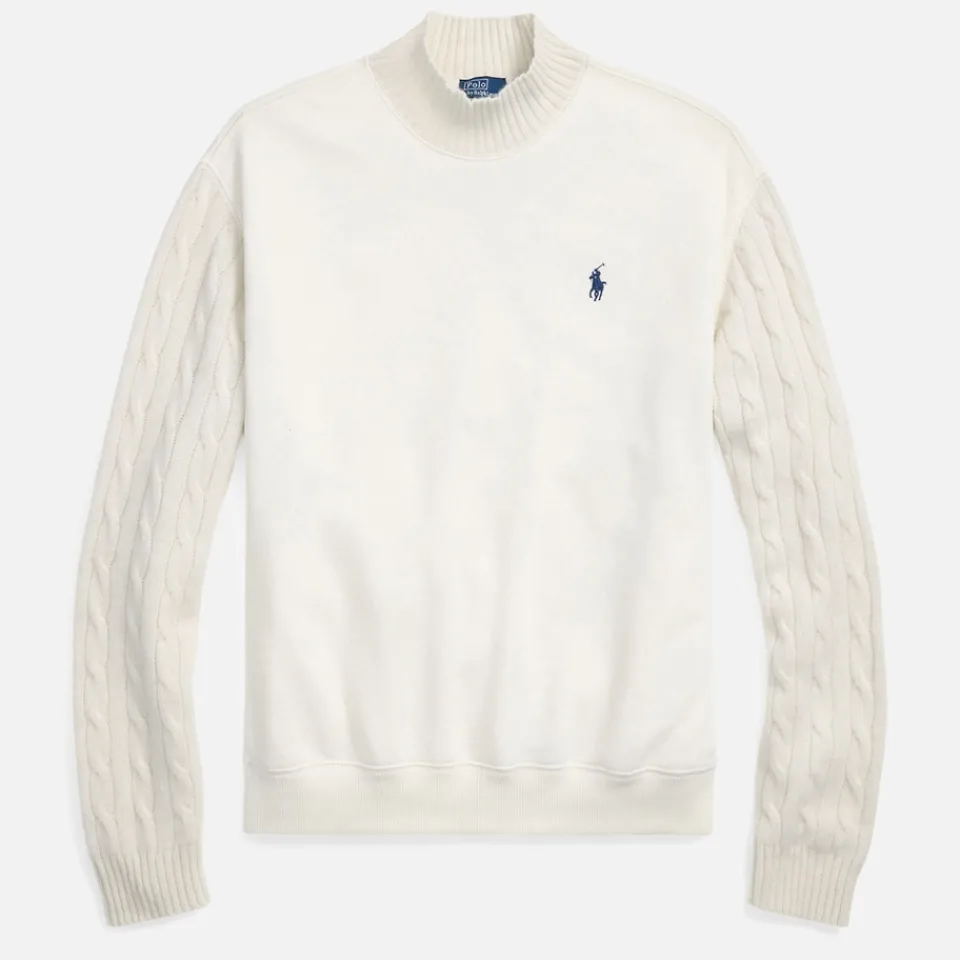 Loungewear|Sweatshirts|Dr. Martens Polo Ralph Lauren Cable-Knit Sleeve Cotton-Jersey Sweatshirt - S