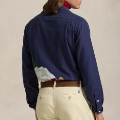 Shirts|Shirts|Dr. Martens Polo Ralph Lauren Classic Fit Ski Print Chambray Shirt - XXL