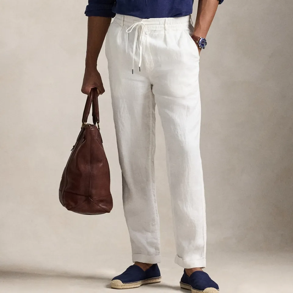 Trousers|Polo Ralph Lauren Classic Fit Linen Prepster Trousers - L