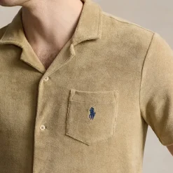 Shirts|Shirts|Polo Ralph Lauren Cotton-Blend Terry Slim-Fit Shirt - S
