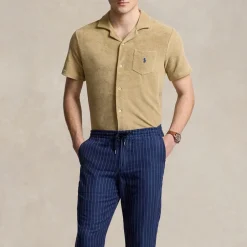 Shirts|Shirts|Polo Ralph Lauren Cotton-Blend Terry Slim-Fit Shirt - S