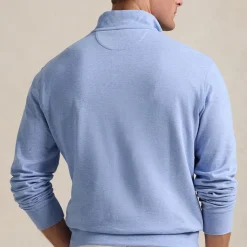 Sweatshirts|Polo Ralph Lauren Cotton-Blend Jersey Half-Zip Sweatshirt - L
