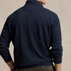 Knitwear|Ganni Polo Ralph Lauren Cotton-Jersey Half-Zip Jumper - XL