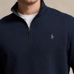 Knitwear|Ganni Polo Ralph Lauren Cotton-Jersey Half-Zip Jumper - XL