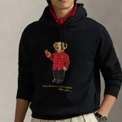 Sweatshirts|Tory Burch Polo Ralph Lauren Cotton-Jersey Bear Hoodie - S