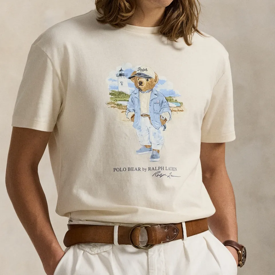 T-Shirts|T-Shirts|Dr. Martens Polo Ralph Lauren Cotton-Jersey Summer Bear T-Shirt - M