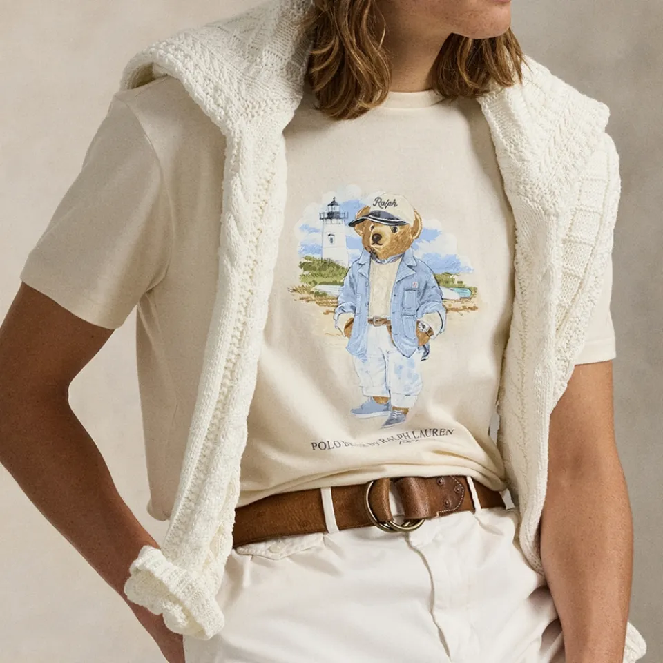 T-Shirts|T-Shirts|Dr. Martens Polo Ralph Lauren Cotton-Jersey Summer Bear T-Shirt - M