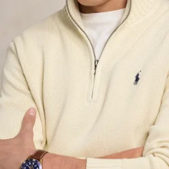 Knitwear|Polo Ralph Lauren Cotton-Knit Half-Zip Jumper - S