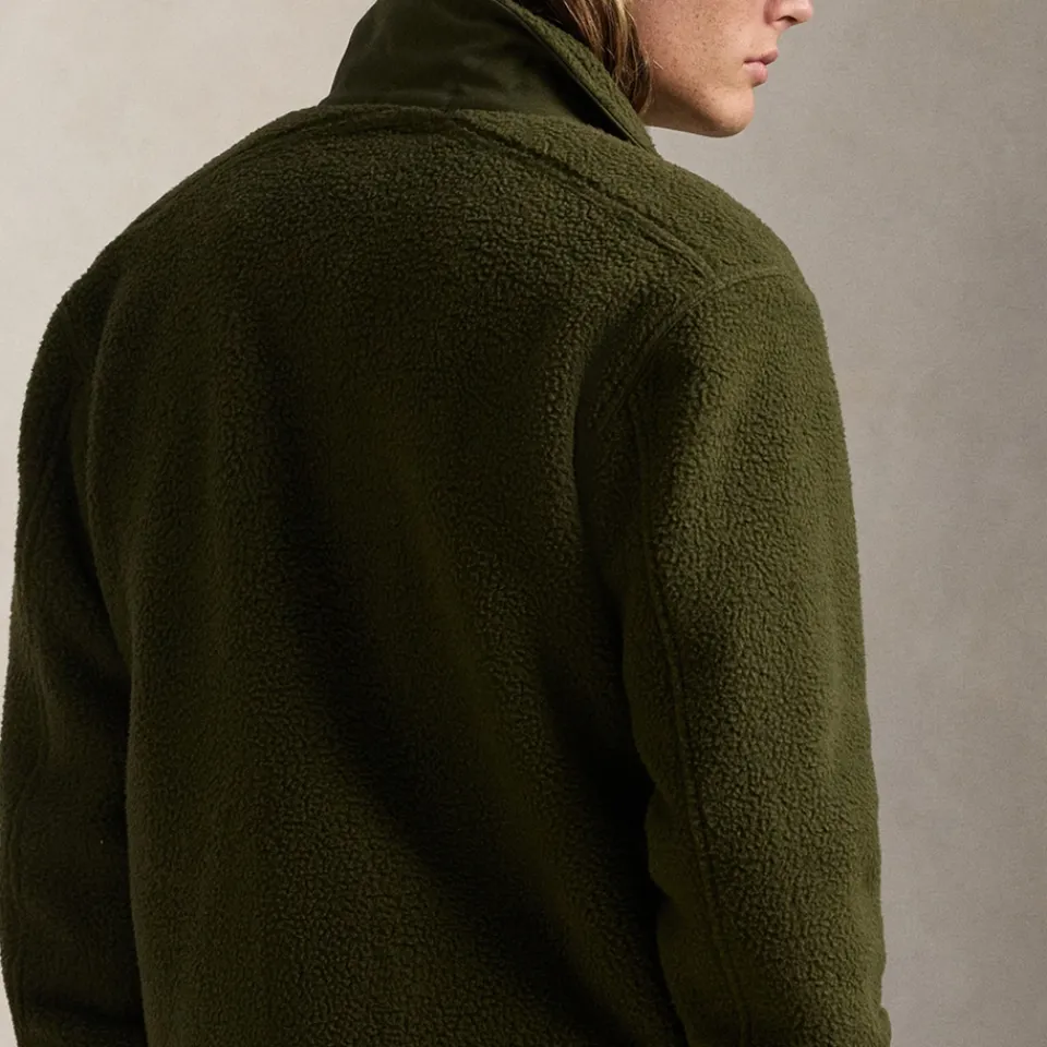 Jackets|Coats|NN.07 Polo Ralph Lauren Curly Hi-Pile Shirt Jacket - S