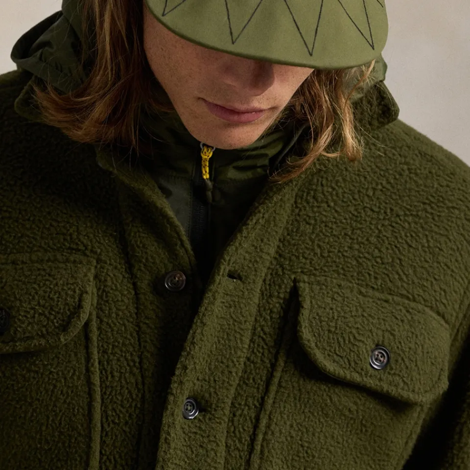 Jackets|Coats|NN.07 Polo Ralph Lauren Curly Hi-Pile Shirt Jacket - S