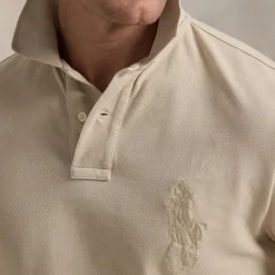 Polo Shirts|Polo Ralph Lauren Custom Slim Fit Tonal PP Cotton Mesh Polo Shirt - S