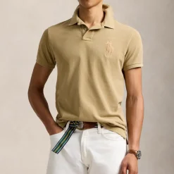 Polo Shirts|Polo Ralph Lauren Custom Slim-Fit Big Pony Polo Shirt - S