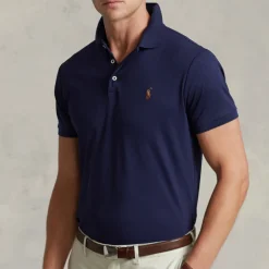 Polo Shirts|Polo Ralph Lauren Custom Slim-Fit Cotton-Piqué Polo Shirt - M