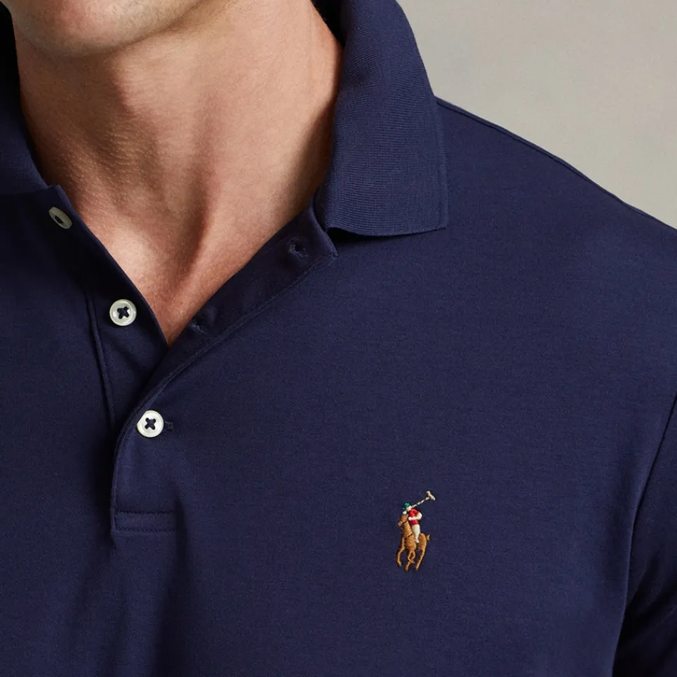 Polo Shirts|Polo Ralph Lauren Custom Slim-Fit Cotton-Piqué Polo Shirt - M