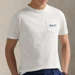 T-Shirts|T-Shirts|NN.07 Polo Ralph Lauren Custom Slim Fit Back Logo Bear Cotton T-Shirt - S