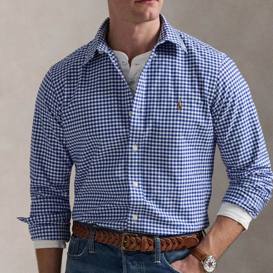 Shirts|Shirts|BOSS Black Polo Ralph Lauren Custom Slim-Fit Oxford Cotton Shirt - S
