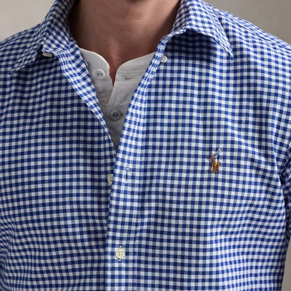 Shirts|Shirts|BOSS Black Polo Ralph Lauren Custom Slim-Fit Oxford Cotton Shirt - S