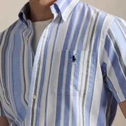 Shirts|Shirts|Polo Ralph Lauren Custom Fit Fun Stripe Short Sleeved Cotton Shirt - M