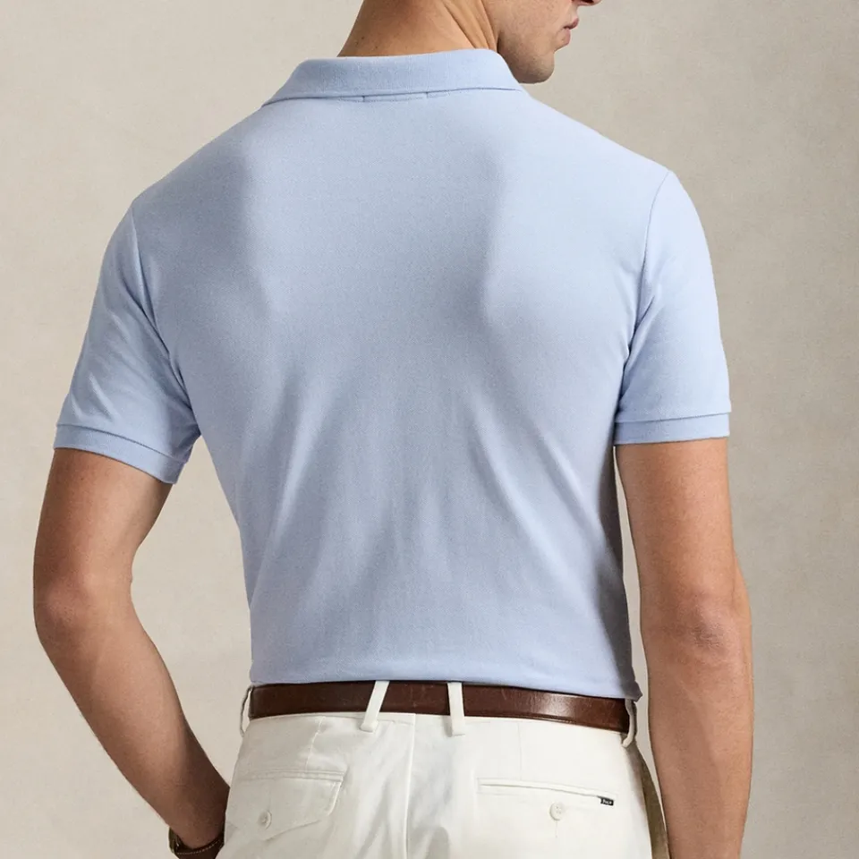 Polo Shirts|Polo Ralph Lauren Custom Slim Fit Cotton Mesh Polo Shirt - XXL
