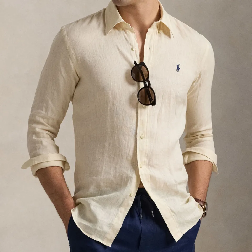 Shirts|Shirts|Dr. Martens Polo Ralph Lauren Custom-Fit Linen Shirt - S