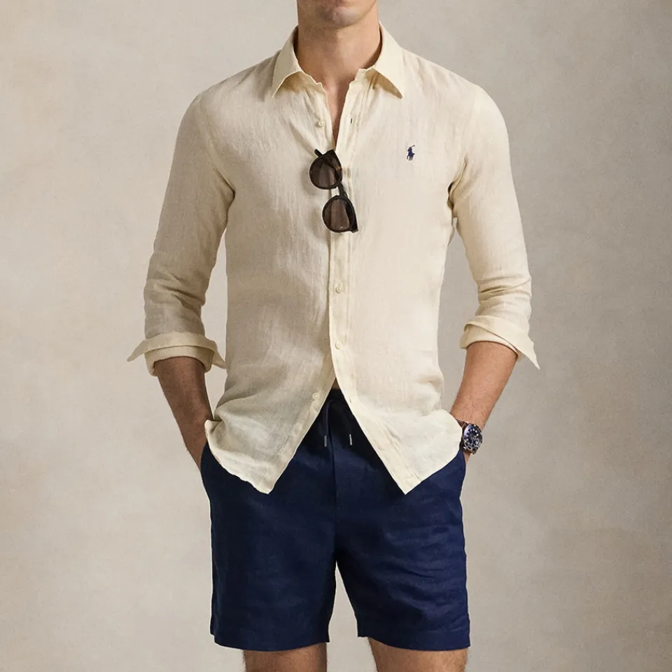 Shirts|Shirts|Dr. Martens Polo Ralph Lauren Custom-Fit Linen Shirt - S