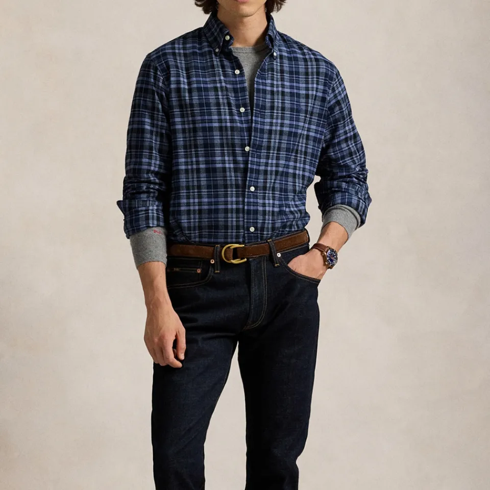 Shirts|Shirts|Belstaff Polo Ralph Lauren Custom-Fit Performance Cotton-Blend Shirt - S