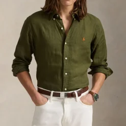 Shirts|Shirts|Dr. Martens Polo Ralph Lauren Custom-Fit Linen Shirt - XL