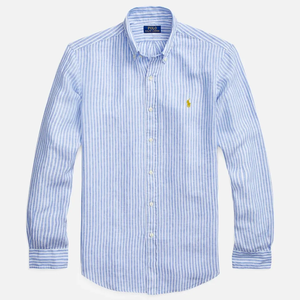 Shirts|Shirts|Polo Ralph Lauren Custom-Fit Striped Linen Shirt - S