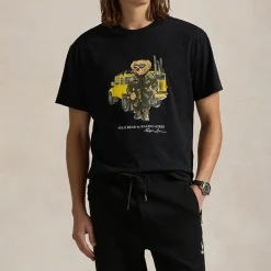 T-Shirts|T-Shirts|Polo Ralph Lauren Defender Bear Cotton-Jersey T-Shirt - M