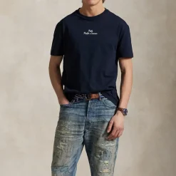 T-Shirts|T-Shirts|Polo Ralph Lauren Embroidered Logo Cotton-Jersey T-Shirt - L