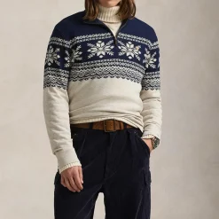 Knitwear|Dr. Martens Polo Ralph Lauren Fairisle Cotton-Jacquard Jumper - M