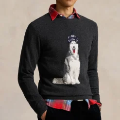 Knitwear|Dr. Martens Polo Ralph Lauren Holiday Dog Cashmere Knit Jumper - S
