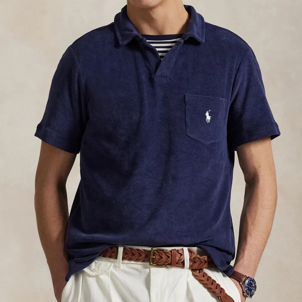 Polo Shirts|Dr. Martens Polo Ralph Lauren Johnny Collar Cotton Terry Polo Shirt - S