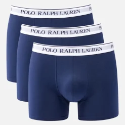 Underwear|Calvin Klein Polo Ralph Lauren Logo Waistband Cotton Boxer Trunks 3-Pack - S