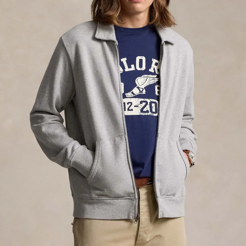 Sweatshirts|Dr. Martens Polo Ralph Lauren Loopback Terry Cotton-Jersey Track Jacket - S