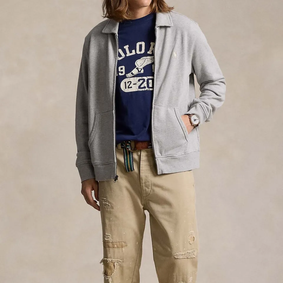 Sweatshirts|Dr. Martens Polo Ralph Lauren Loopback Terry Cotton-Jersey Track Jacket - S