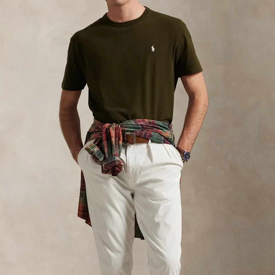 T-Shirts|T-Shirts|Polo Ralph Lauren x Wimbledon Polo Ralph Lauren Loopback Cotton-Jersey T-Shirt - S