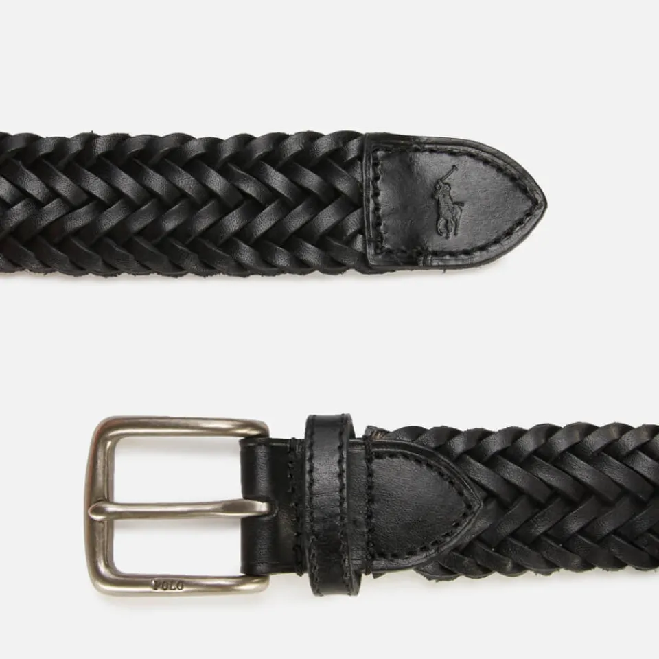 Belts|Polo Ralph Lauren Men's Braided Belt - Black - L