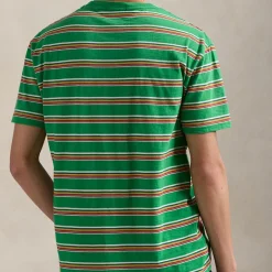 T-Shirts|T-Shirts|Dr. Martens Polo Ralph Lauren Men's Classic Fit Striped T-Shirt - Stem Multi - S