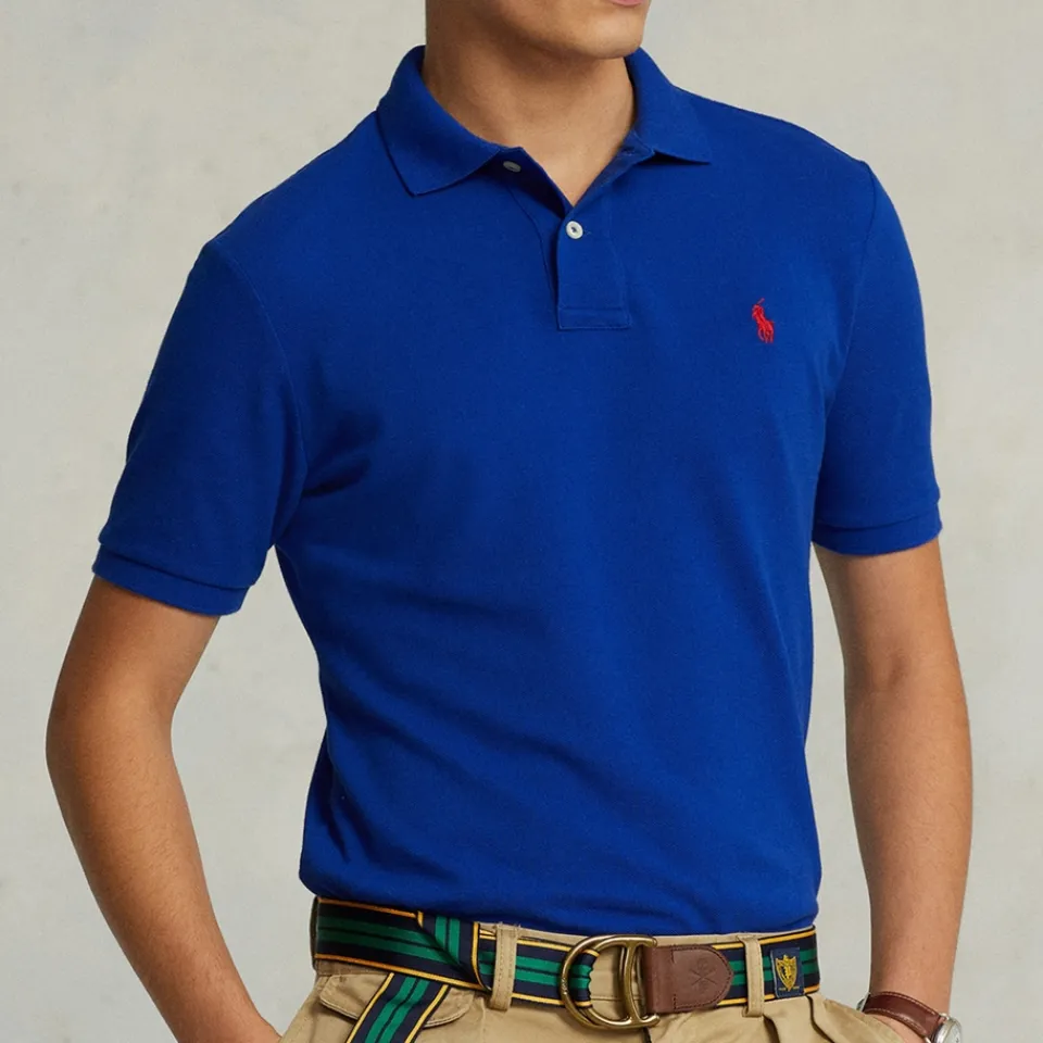 Polo Shirts|Polo Ralph Lauren Men's Custom Slim Fit Polo Shirt - Heritage Royal - S