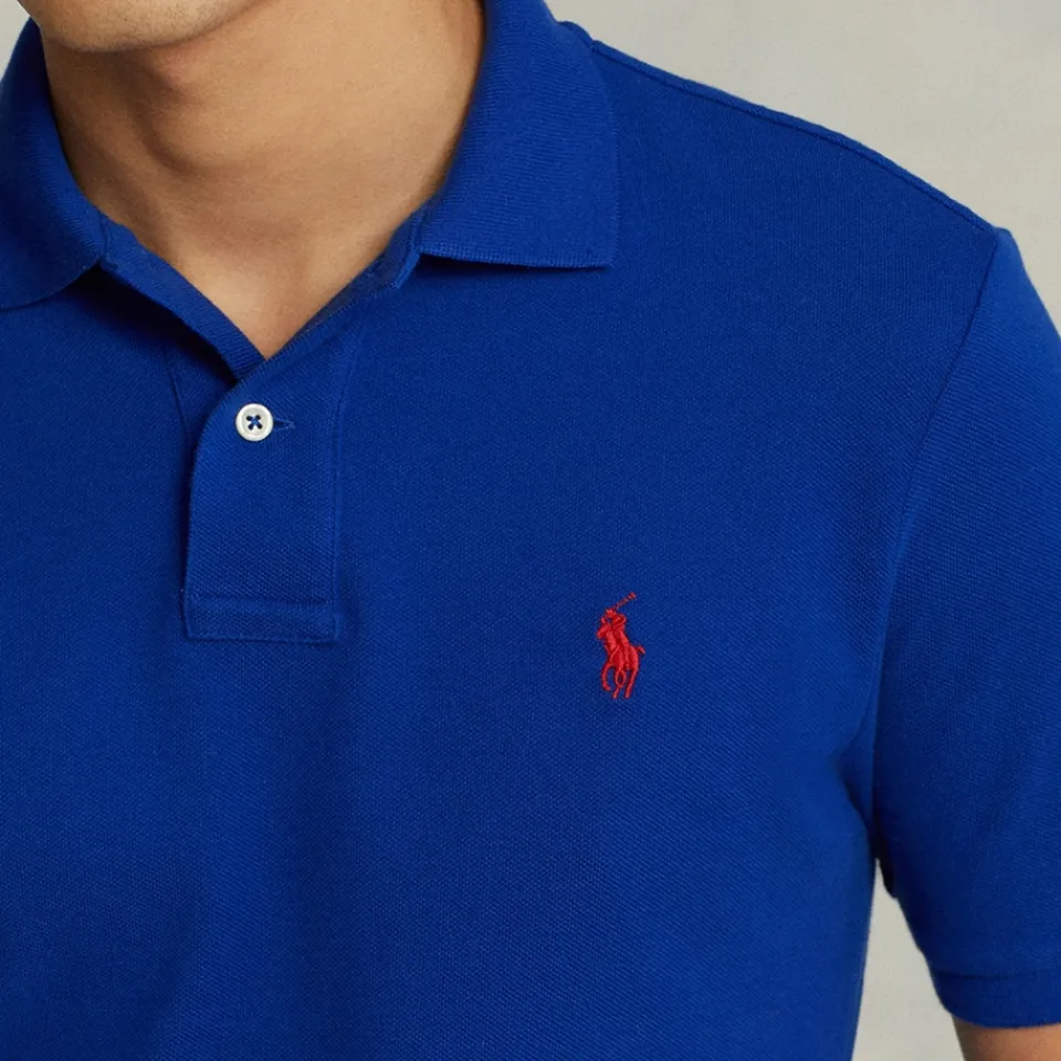 Polo Shirts|Polo Ralph Lauren Men's Custom Slim Fit Polo Shirt - Heritage Royal - S