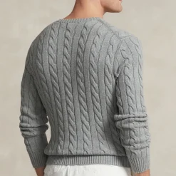 Knitwear|Dr. Martens Polo Ralph Lauren Men's Driver Cotton Jumper - Fawn Grey - L
