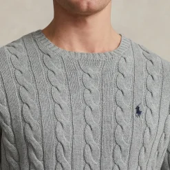 Knitwear|Dr. Martens Polo Ralph Lauren Men's Driver Cotton Jumper - Fawn Grey - L
