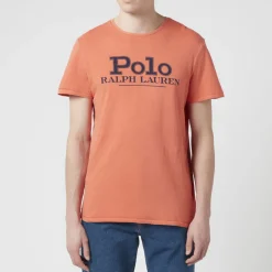 T-Shirts|T-Shirts|Polo Ralph Lauren Men's Polo Logo T-Shirt - College Orange - M