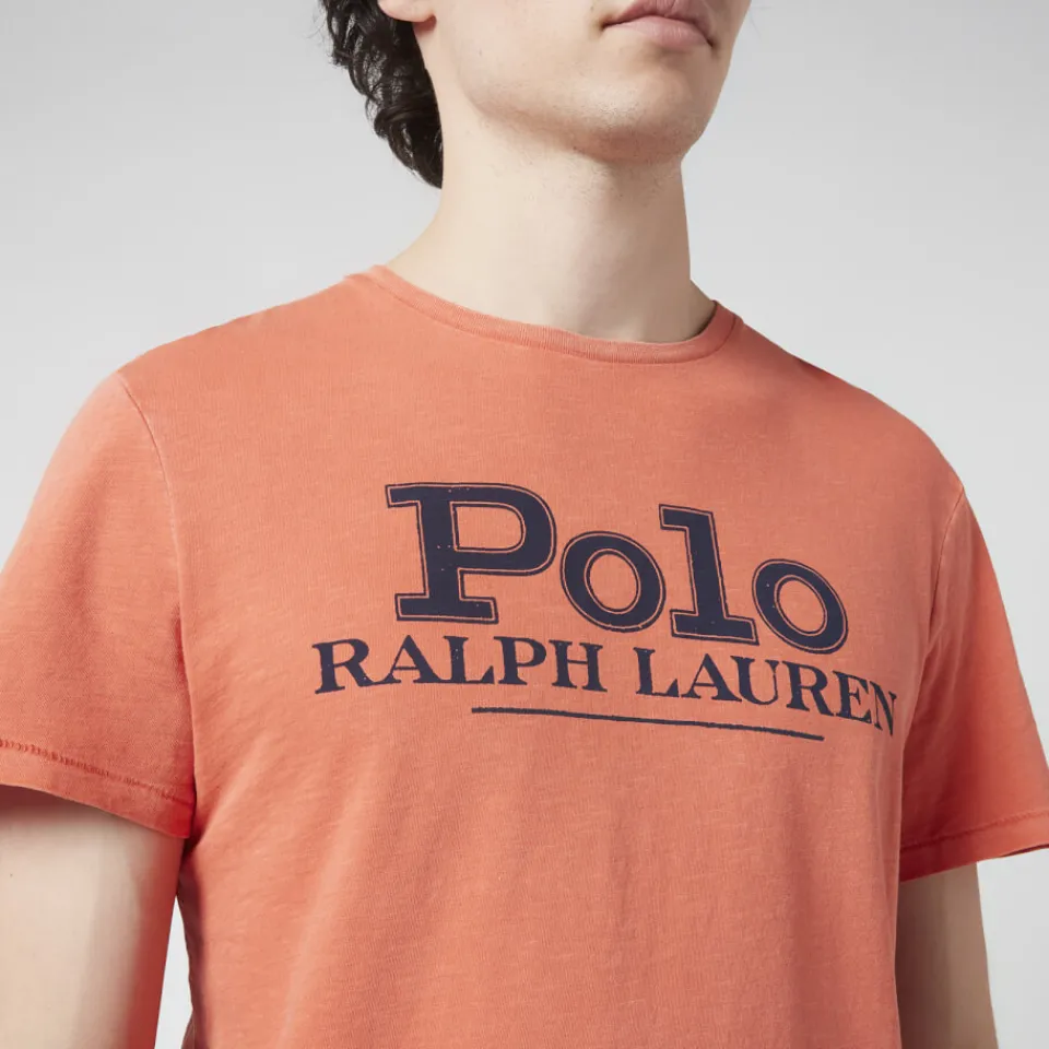 T-Shirts|T-Shirts|Polo Ralph Lauren Men's Polo Logo T-Shirt - College Orange - M