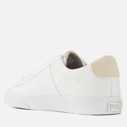 Trainers|Vans Polo Ralph Lauren Men's Sayer Canvas Low Top Trainers - White - UK 7